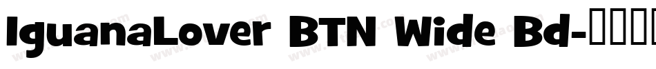 IguanaLover BTN Wide Bd字体转换